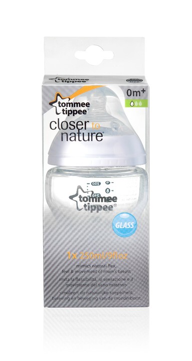 Tommee Tippee 1X 250ML Glass Bottle image number 2